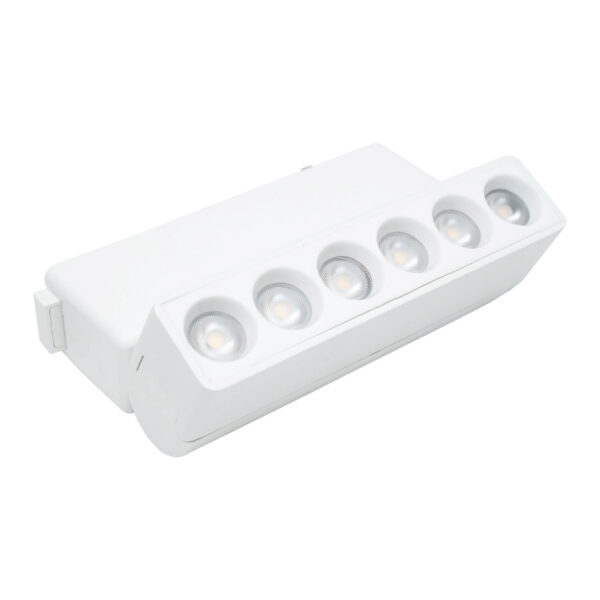 REGLETA DIRIGIBLE CON CUBIERTA ANTIDESLUMBRANTE PARA TRACKLIGHT MAGNETICO 48V COLOR BLANCO 3000 K - Imagen 2