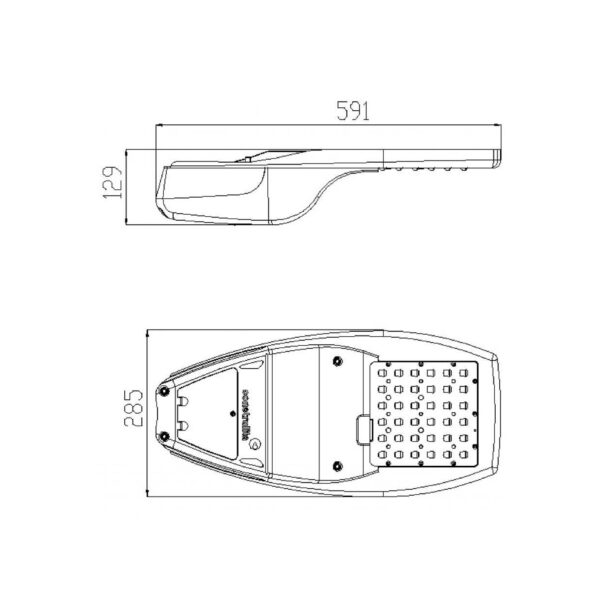 |VIALED EVO 70W 5000K 127-277V GRIS - Imagen 2