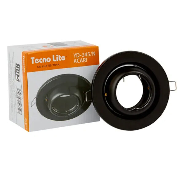 OJO DE BUEY PARA CAJA OCTAGONAL NEGRO CON MR16 LED DE 5.5W LUZ BLANCA - Imagen 3