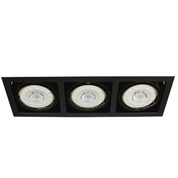 EMPOTRADO AR-111 NEGRO 100-127V /12V