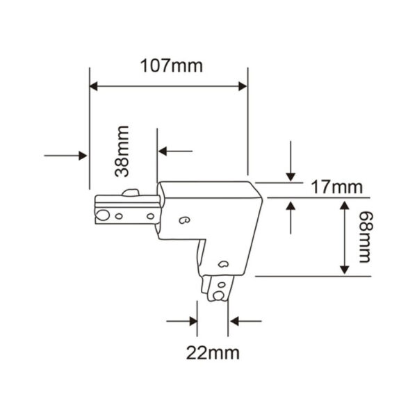 |Conector Escuadra P/riel Sat’n YS-L/S - Imagen 4