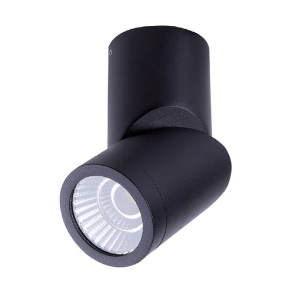 SPOT SOBREPONER LED 6.5W 100-240V NEGRO 3000K