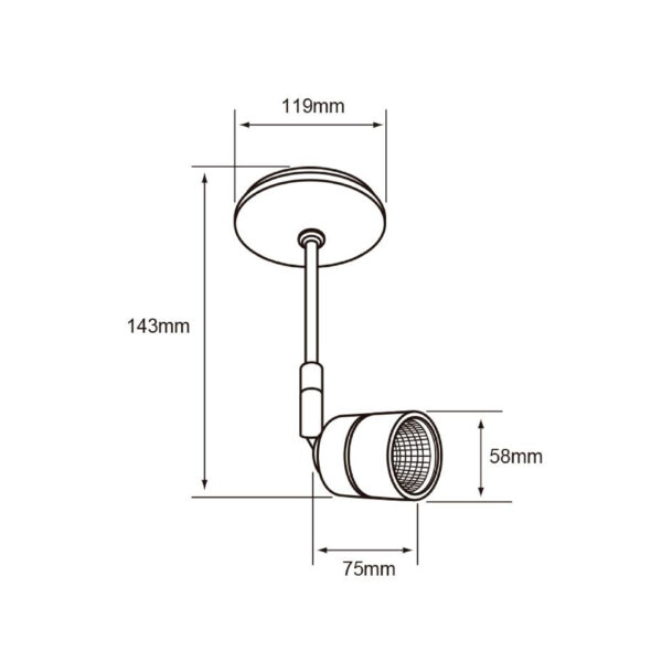 |Luminario spot riel satin 12w 3000k - Imagen 2