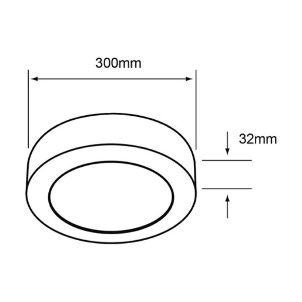 PLAFON LED 24W 100-240V 6500K BLANCO - Imagen 4