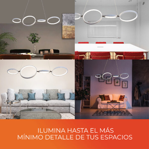 LAMP-COLG. LUZ DIRIGIBLE 33W, 100-240V, 215LM, 30K BCO 1/2 - Imagen 4