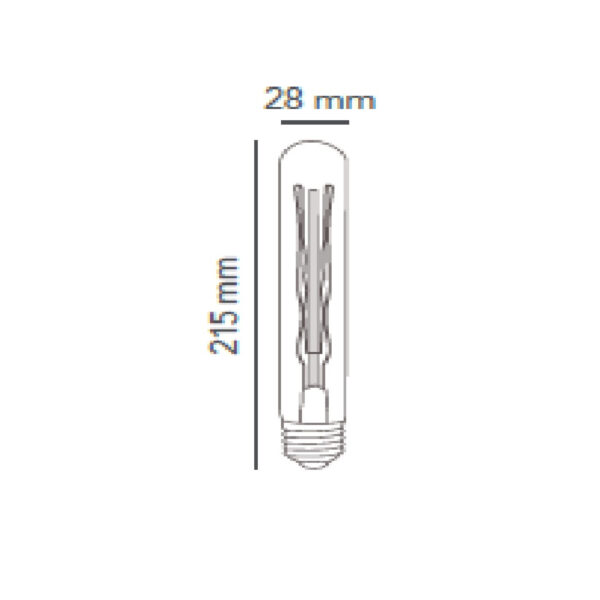 BOMBILLA INCANDESCENTE TUBO 35W 127V E27 - Imagen 4