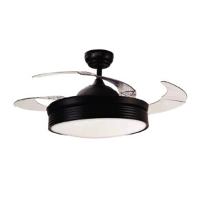 LAMP./VENTILADOR MAUI 36W, 120V, 3000-6500K NGRO/BCO