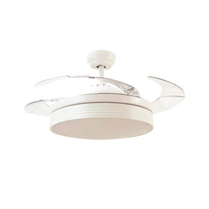 VENTILADOR TAHITI 42” BCO / TRANSPARENTE