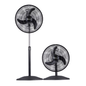 VENTILADOR DE SUELO 2 EN 1 OSCILANTE 16″, 52W CRETE